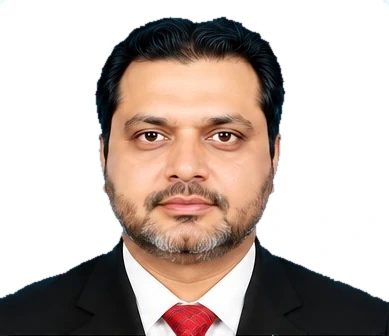 Portrait of Attique Ur Rehman Rashid in formal attire